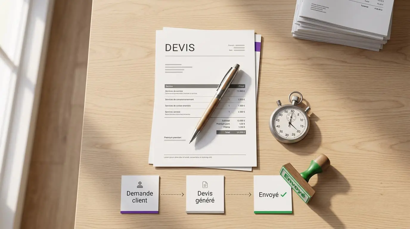 Devis automatique no-code : générez et envoyez en 5 minutes