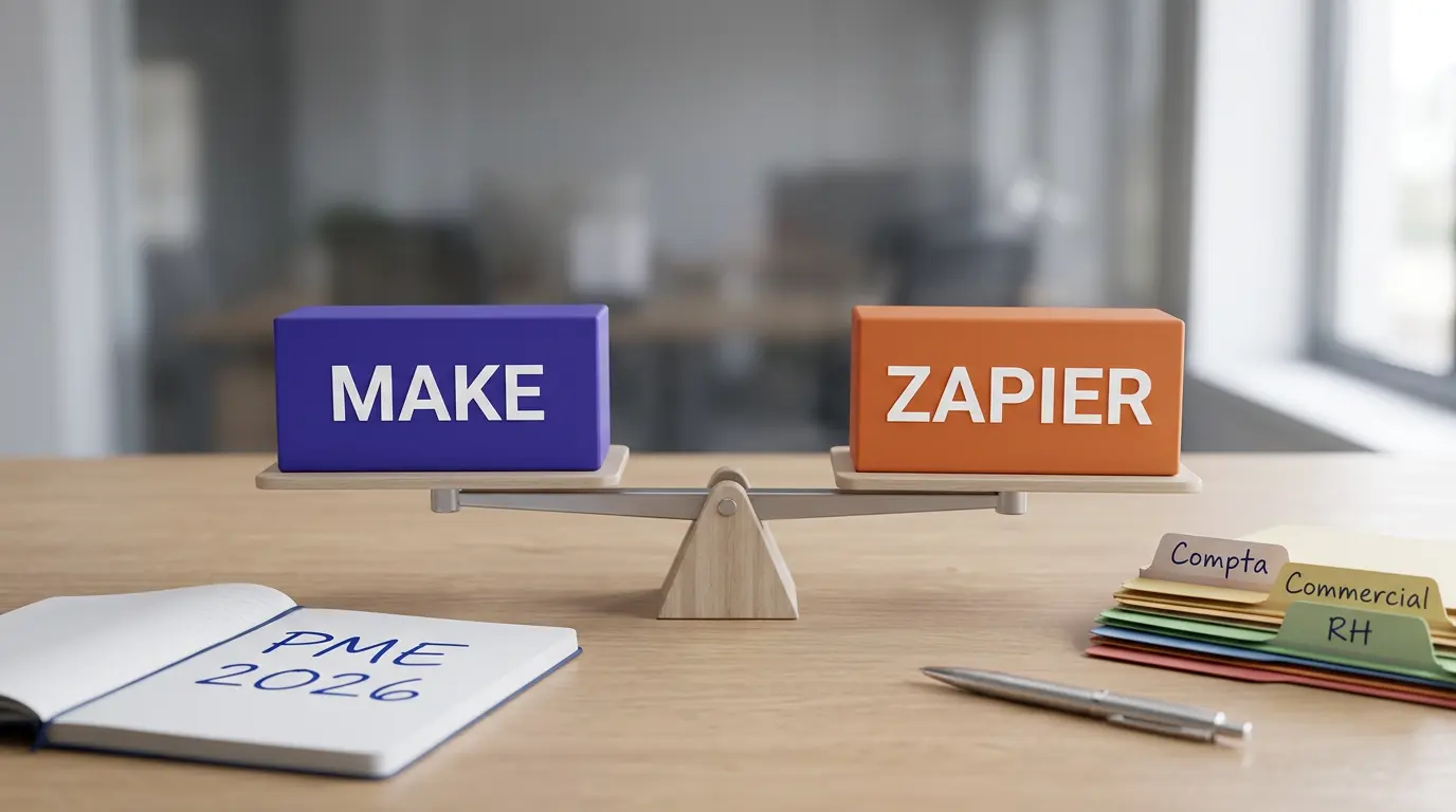 Make vs Zapier 2026 : lequel choisir pour votre PME ?